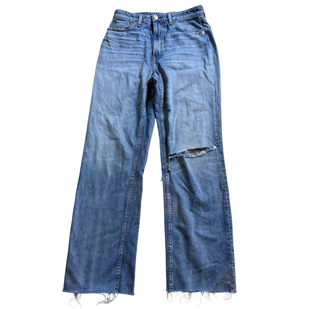 Rag And Bones Jeans Melanie Sz 27 Straight Leg Distressed USA